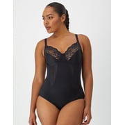 Maidenform Ultra-Firm Tummy Control Shapewear Bodysuit with Built-In Underwire Bra Black 42C Womens