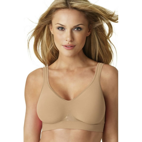 Women's Bali 3484 Comfort Revolution ComfortFlex Fit Wirefree Bra (Nude L)