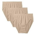 thumbnail image 1 of Bali Women`s Comfort Revolution Microfiber Seamless Hi Cut Panty (Pack of 3) 3 Nude, 1 of 1