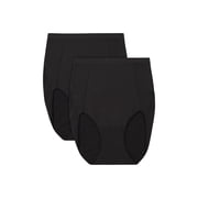 Bali Women's Briefs Underwear Pack, 2-Pack, Beautifully You Extra Firm Control Seamless Brief, Sizes up to 3XL