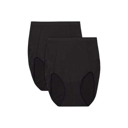Bali Women's Briefs Underwear Pack, 2-Pack, Beautifully You Extra Firm Control Seamless Brief, Sizes up to 3XL