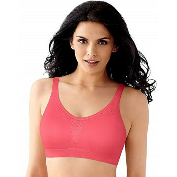 Bali Women's Microfiber Crop Top Bra, Country Spearmint/Pinky Peach, Small