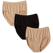 Women's Bali Double Support Briefs Panty, 3 Pack 
