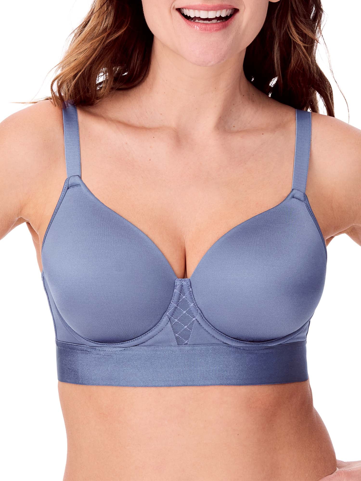 Bali One Smooth U Bounce Control Wire-Free T-Shirt Bra 36C, Blue Sky Ahead  at  Women's Clothing store