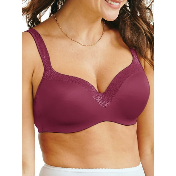 Bali Women's One Smooth U Foam Balconette All-Around Smoothing Underwire Bra - Style DF4823
