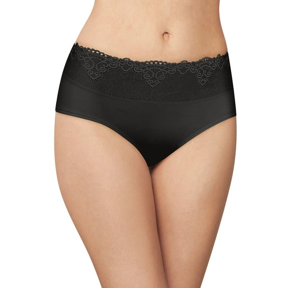 Bali Women's Passion for Comfort Hipster Panty Black Lace 9