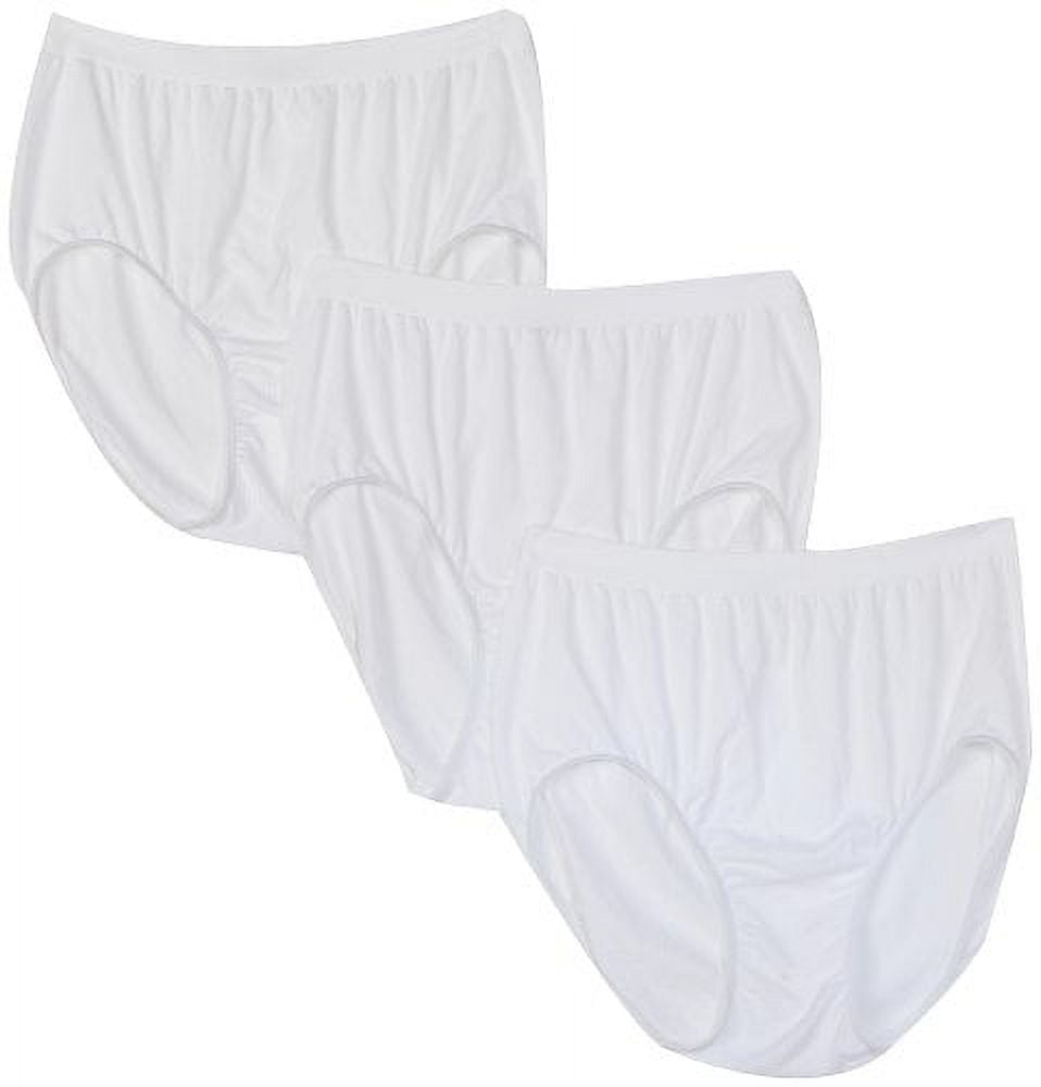 Barelythere Women's Solid Microfiber Hi-Cut Panty, White, 6/7 at
