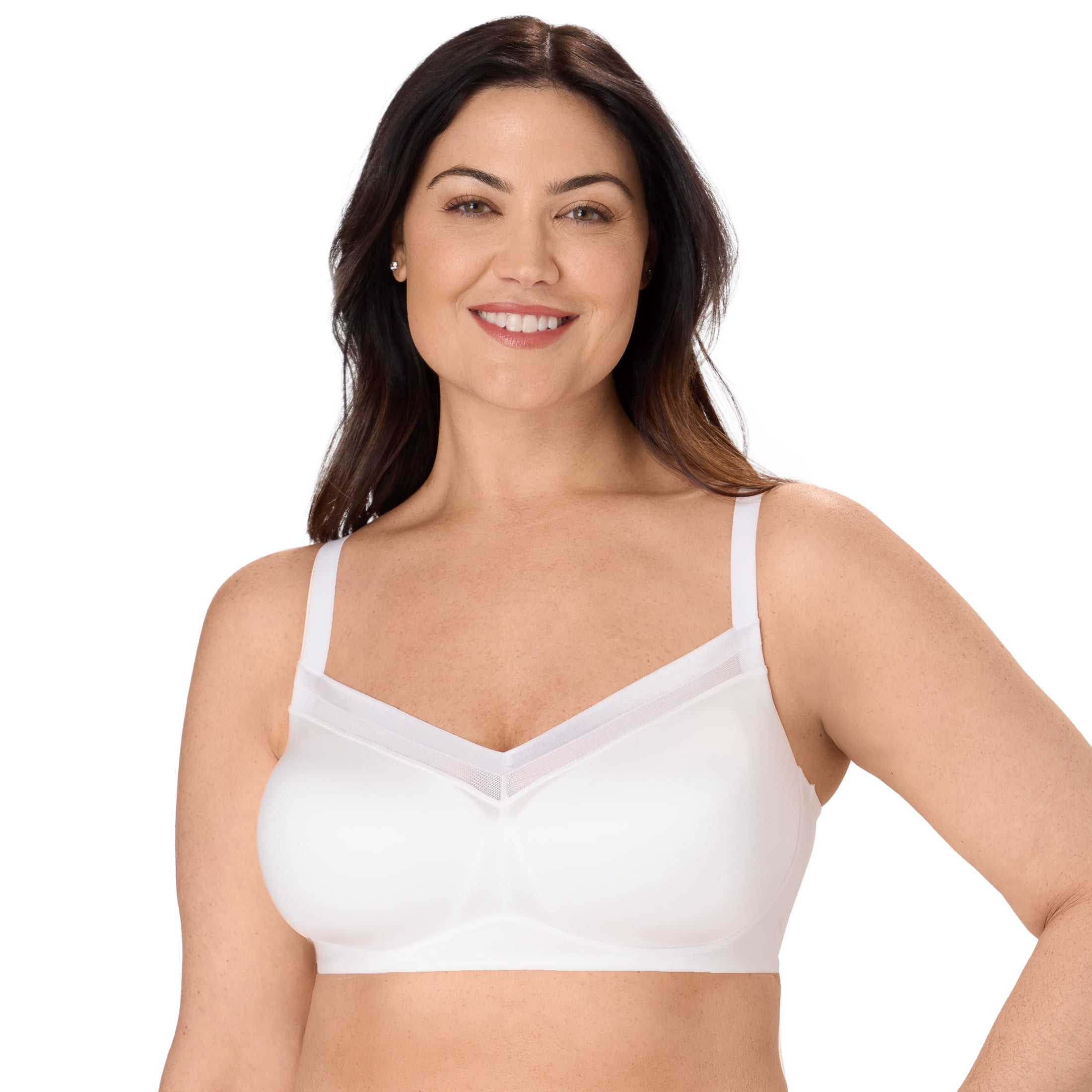 Bali Womens Bali Women’s Wireless Bra, Beautifully You Flawless Fit Bra for Women, Moisture-Wicking