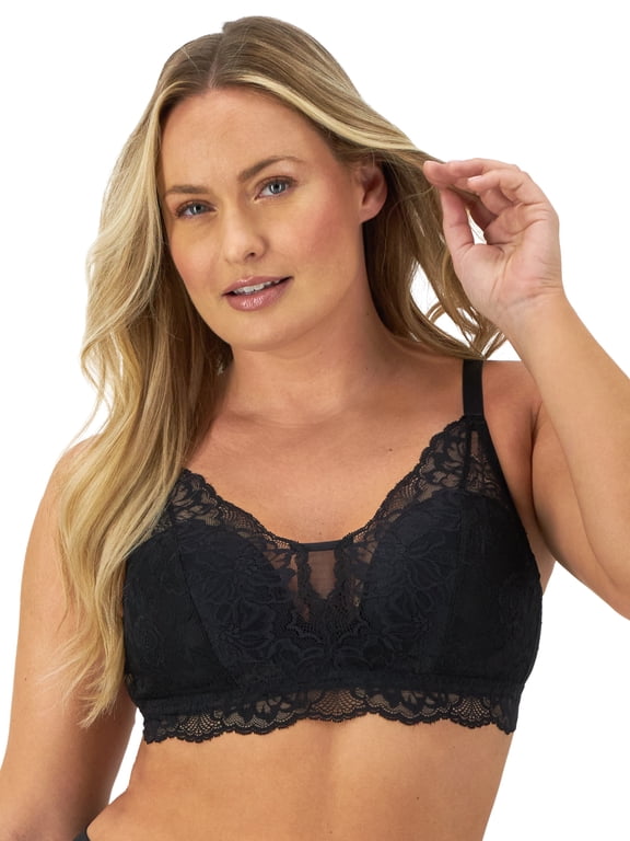 Womens Beautifully You Lace Wireless Bra