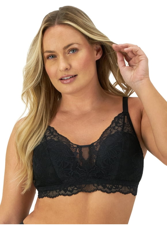 Womens Beautifully You Lace Wireless Bra