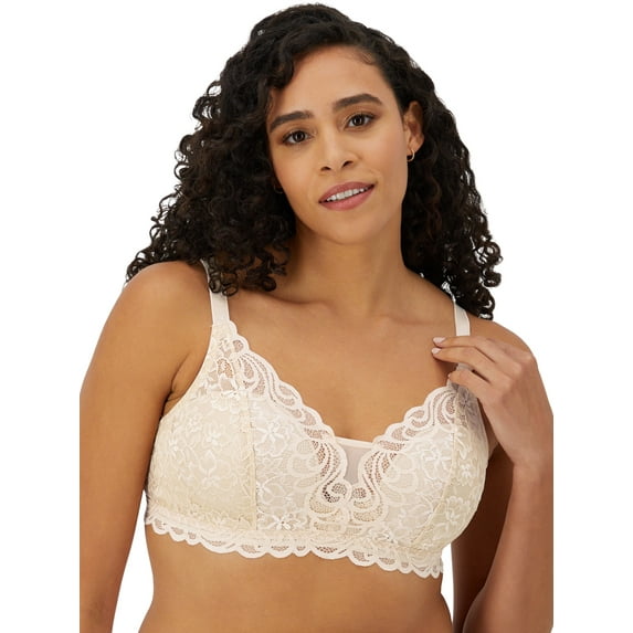 Bali Womens Beautifully You Lace Wireless Bra