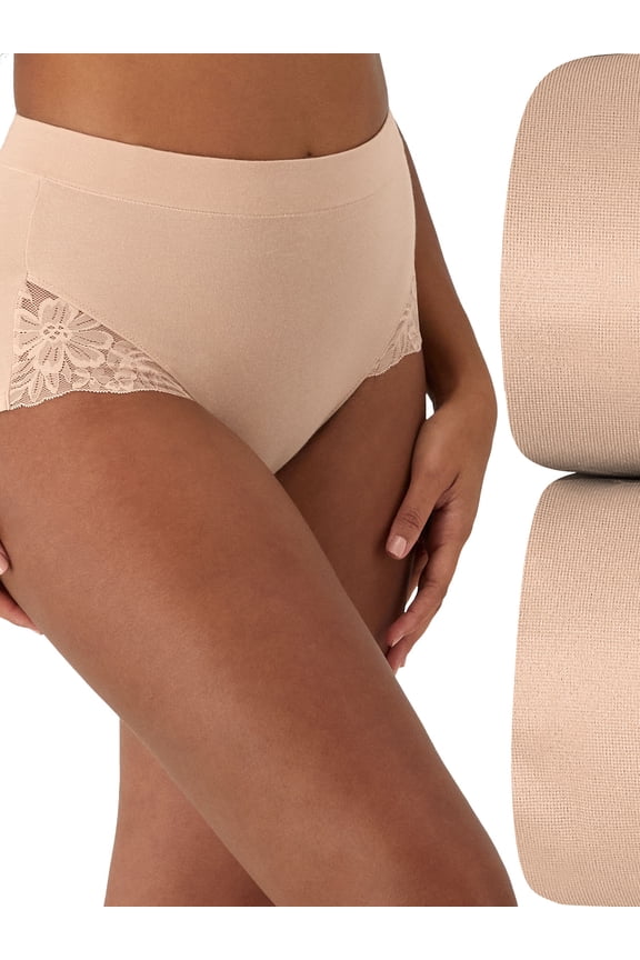 Womens Breathe Lace High-Waist Brief 2-Pack Style-DFS116