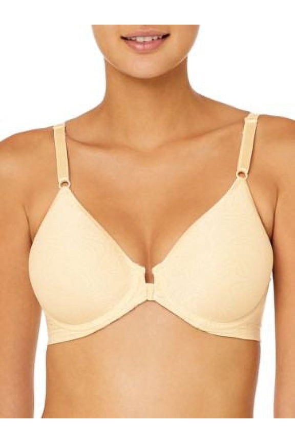 Women's Bali Comfort Revolution Front-close Shaping Underwire Bra, -light beige, 38DD