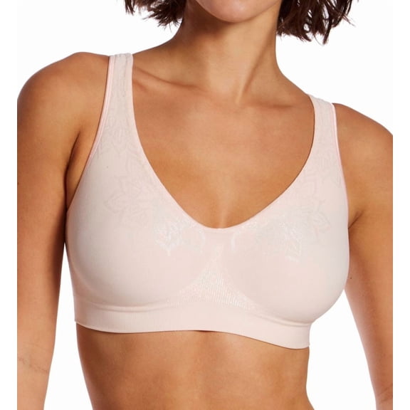 Women's Bali 3484 Comfort Revolution ComfortFlex Fit Wirefree Bra (Light Buff Aztec XL)