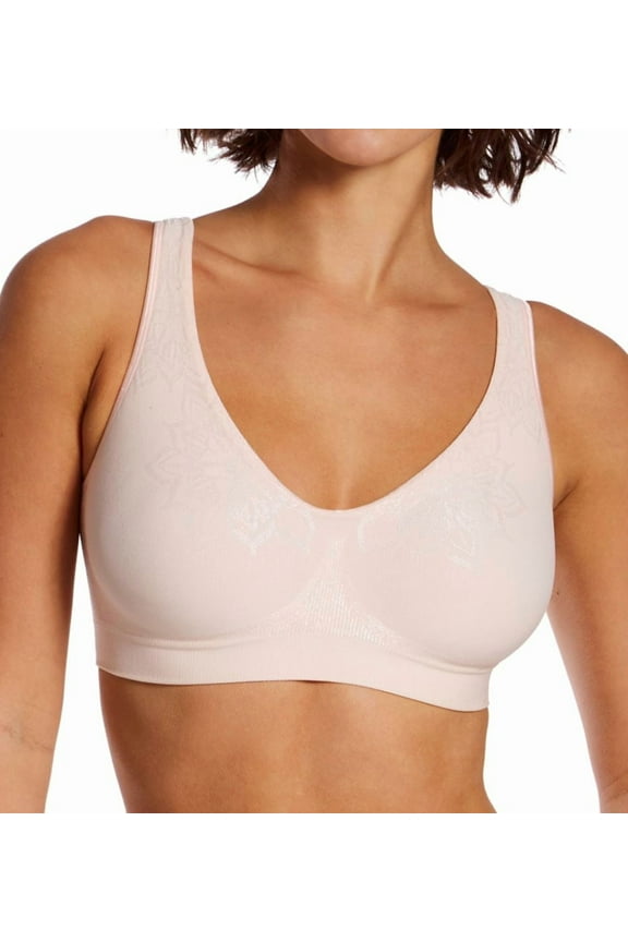 Women's Bali 3484 Comfort Revolution ComfortFlex Fit Wirefree Bra (Light Buff Aztec XL)
