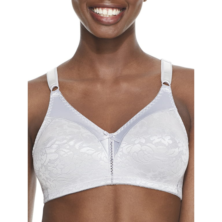 Bali Womens Double Support Lace Wirefree Bra with Spa Closure 