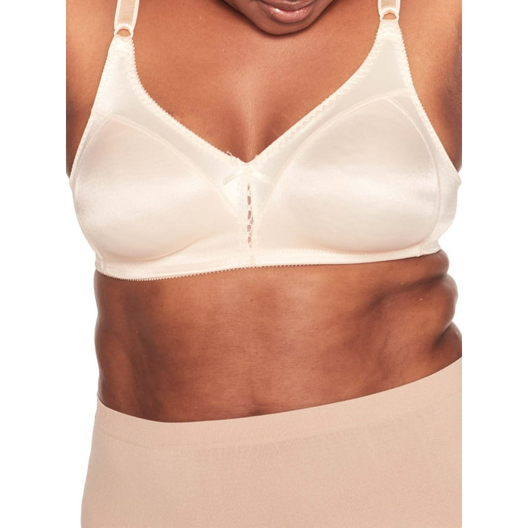 Bali 3820 Double Support Wirefree Bra Size 38b White for sale