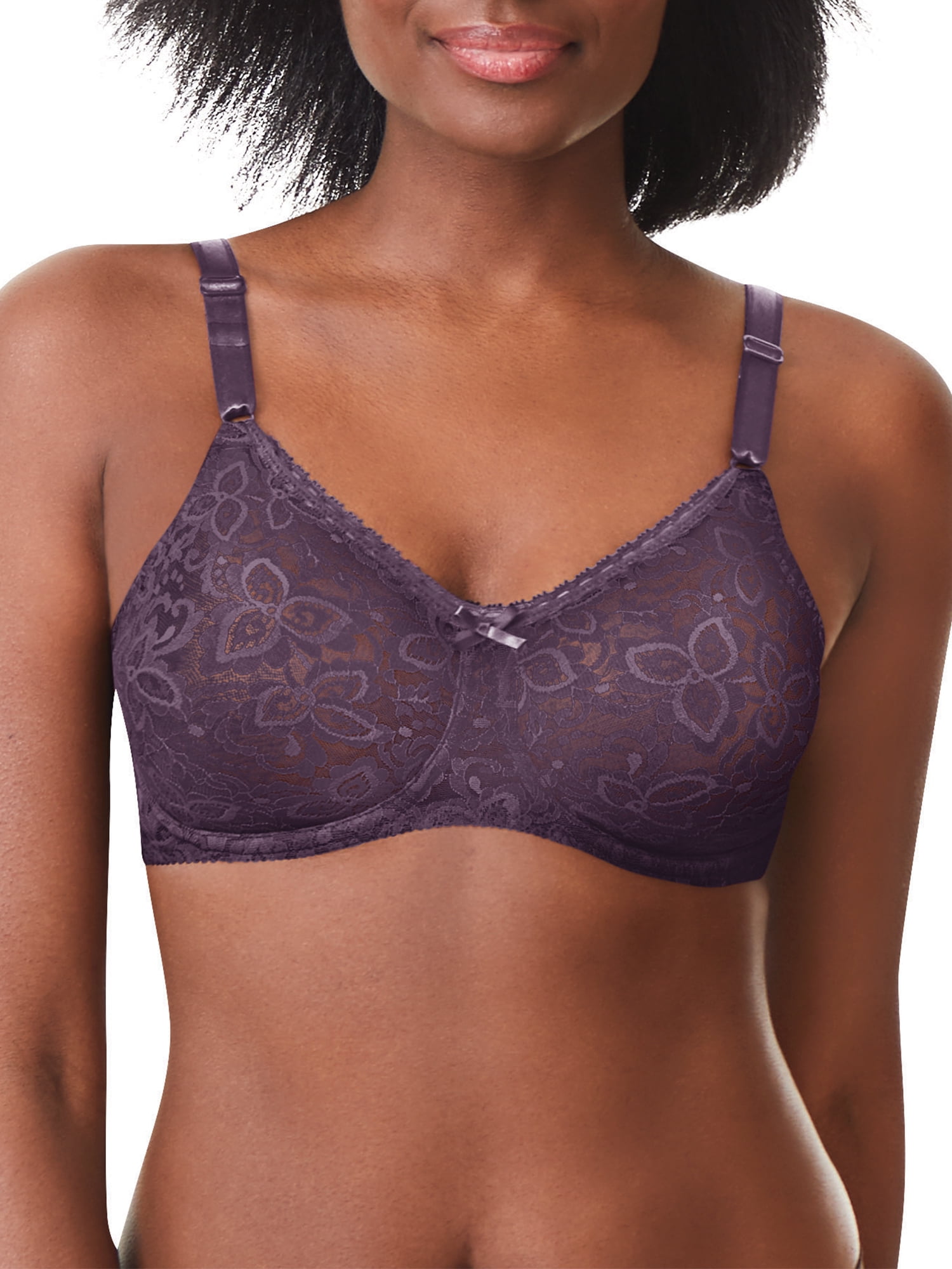 Bali Lace 'n Smooth Underwire Bra Womens Seamless Full Coverage Stretch Cup  3432