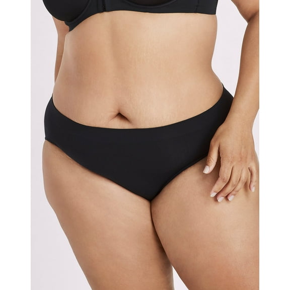 Bali Womens One Smooth U All-Around Smoothing Hi-Cut Panty, 7, Black 2