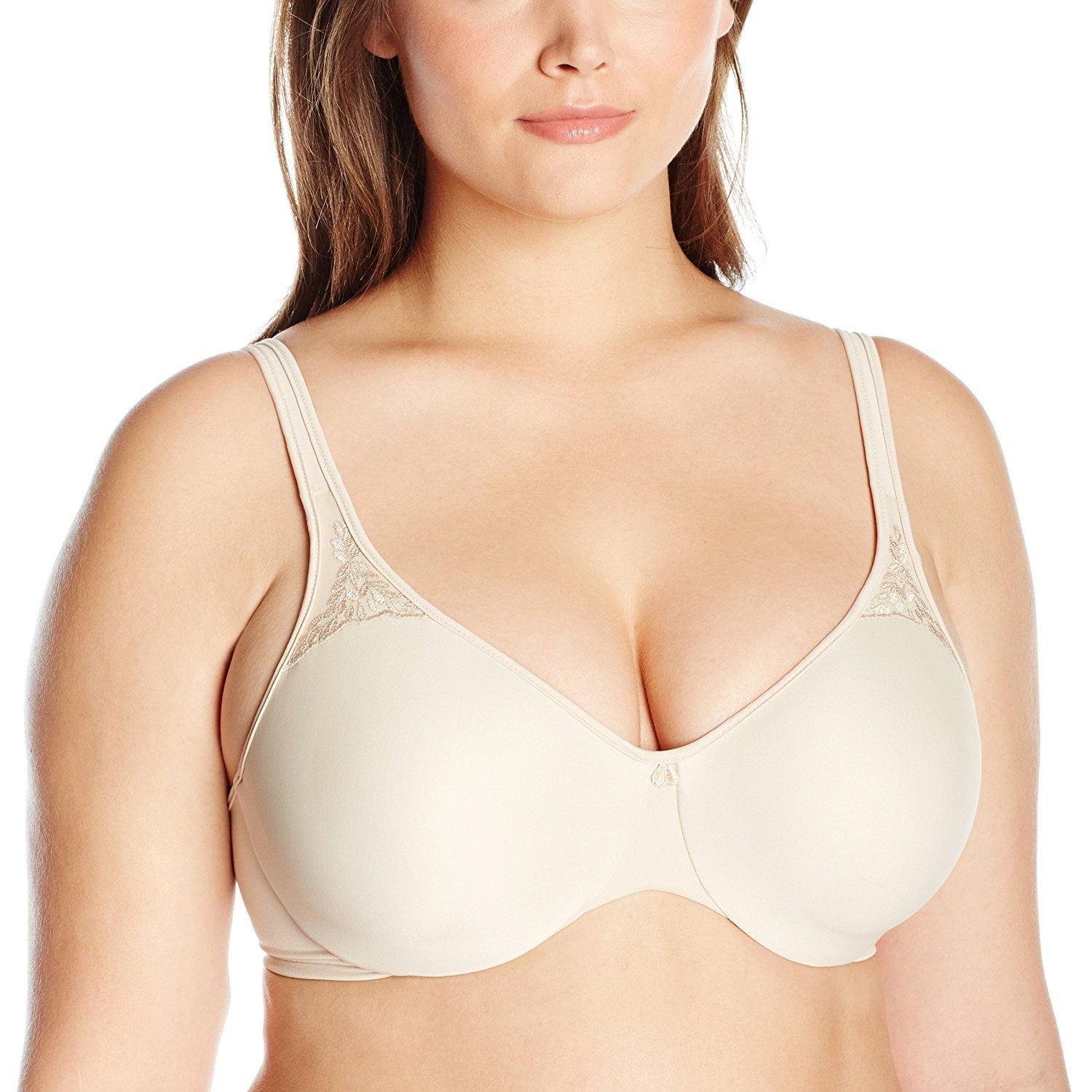 Bali Womens Passion for Comfort Seamless Minimizer Underwire Bra - Best-Seller!  (Pack of 2) 2 Soft Taupe 