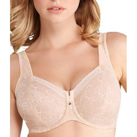 Bali Womens Satin Tracings Back Smoothing Minimizer Bra Style-3446