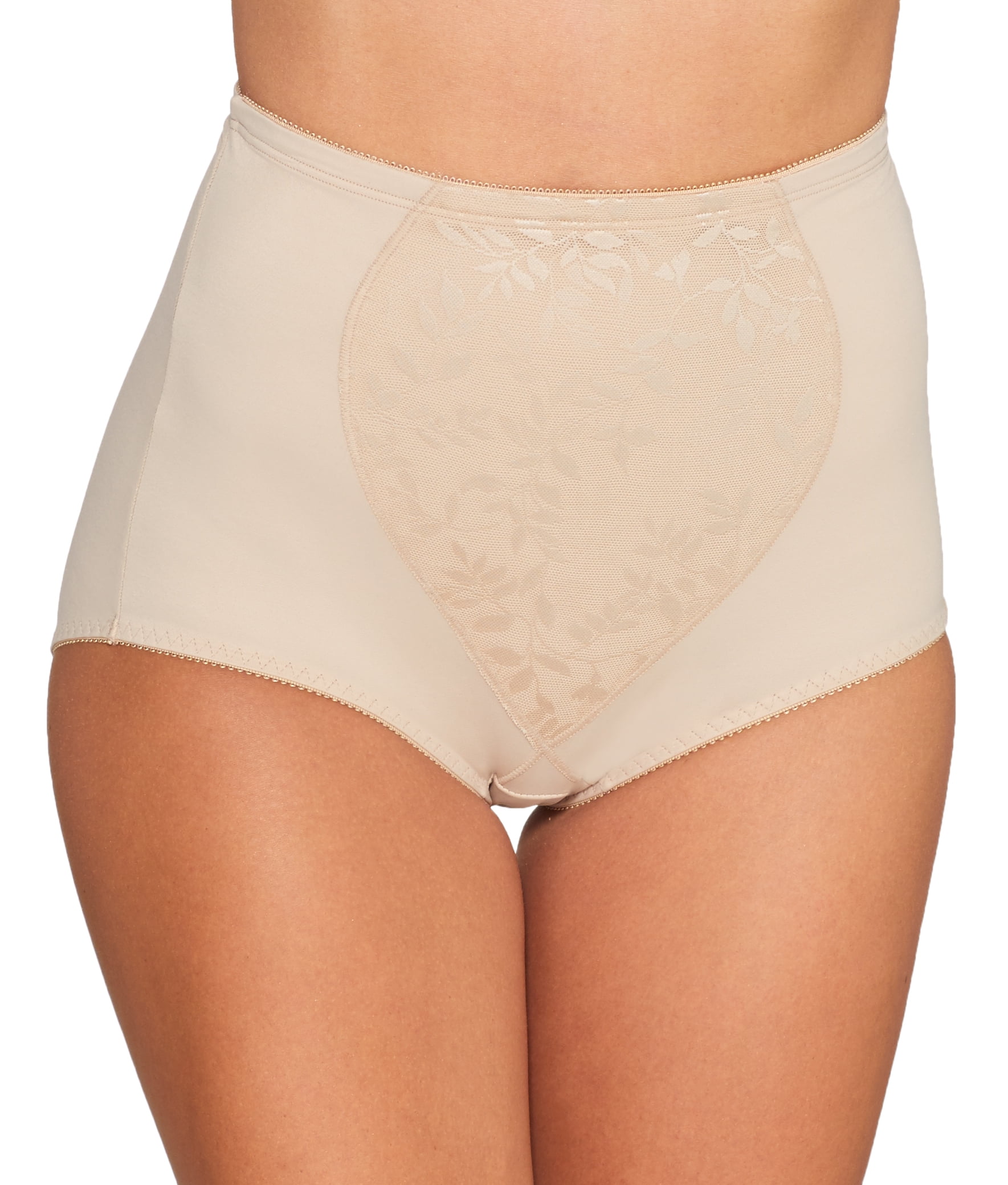 2 Pr Bali Firm Control Shapewear Brief Panties w Tummy Panel X710 Tan Green  2XL
