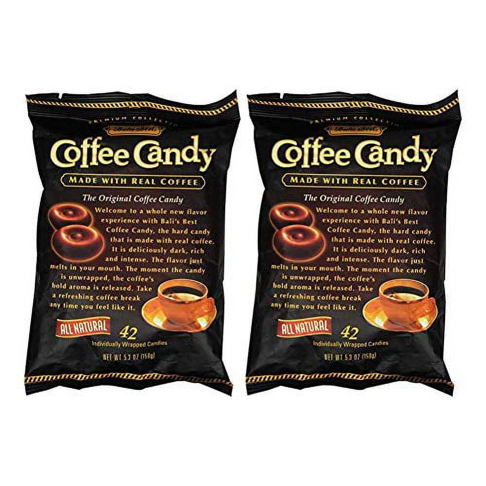 Bali's Best Coffee Candy Individually Wrapped (42 Pcs), 5.3 oz Pack of 2