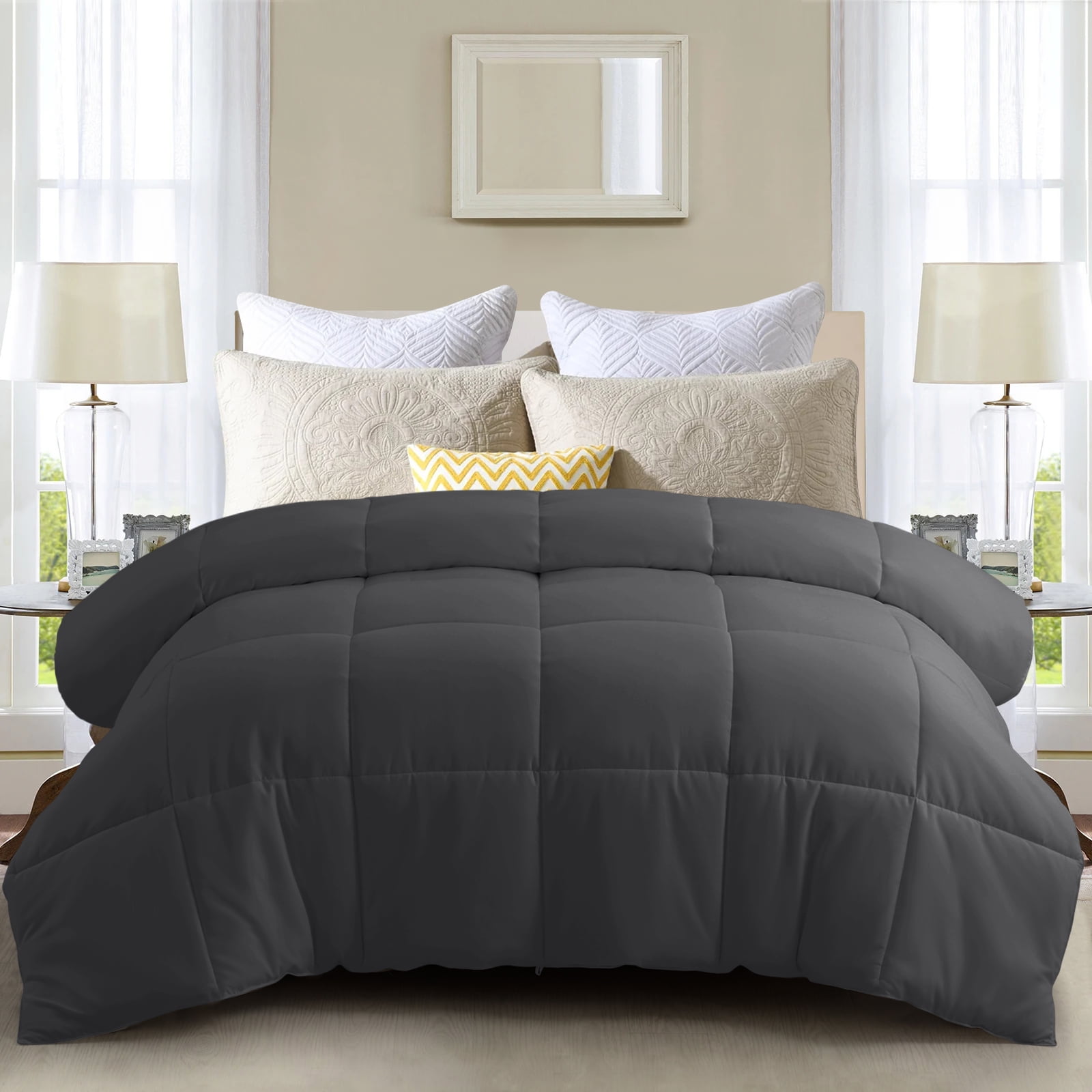 Balichun All Season Queen Size Bedding Comforter Cooling Down Alternative Quilted Duvet Insert