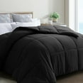 thumbnail image 1 of Balichun Queen Comforter Duvet Insert - All Season Black Comforters Queen Size - Quilted Down Alternative Bedding Comforter with Corner Tabs - Winter Summer Fluffy Soft - Machine Washable, 1 of 15