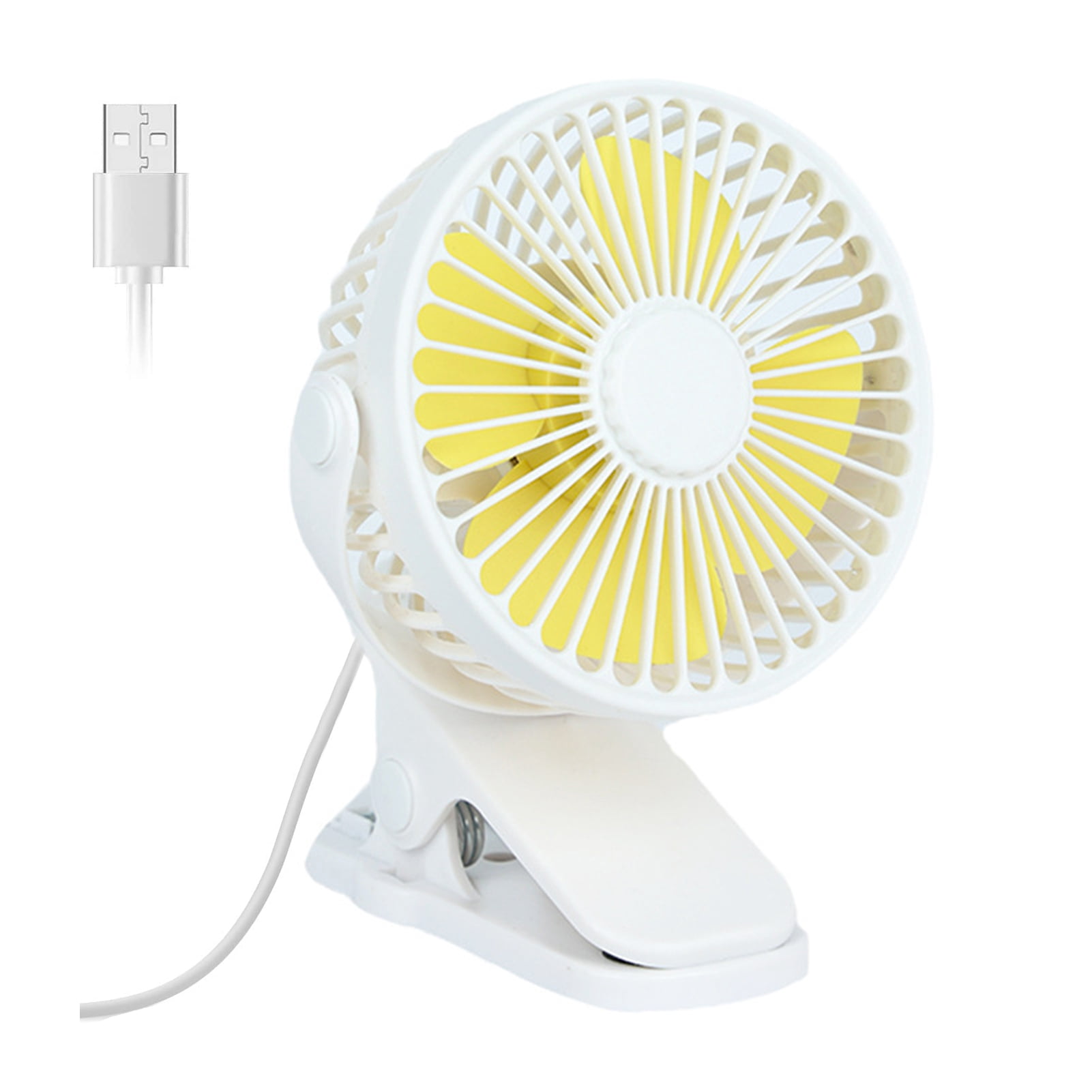 Balieda 8-Inch 3-Speed Rechargeable Clip-On USB Desk Fan