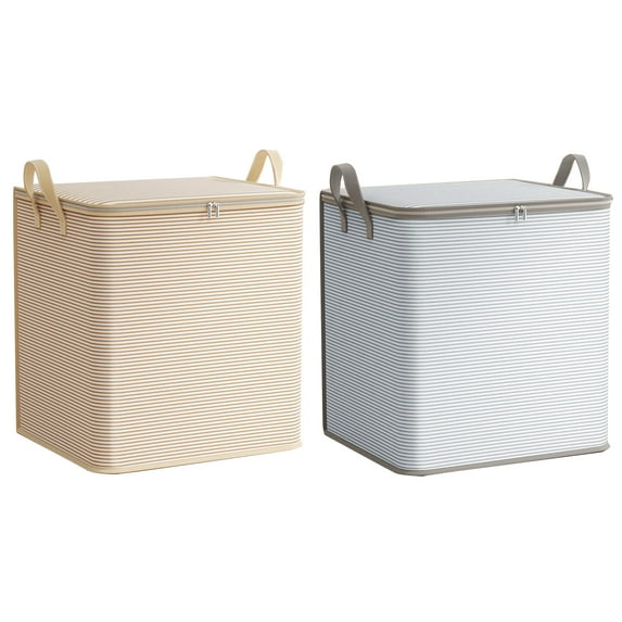 Balieda Large Storage Bags, Closet Organizers and Storage, Clothes Foldable Storage Bags with Reinforced Handles, Storage Containers for Clothing, Blanket, Comforters, Bedding