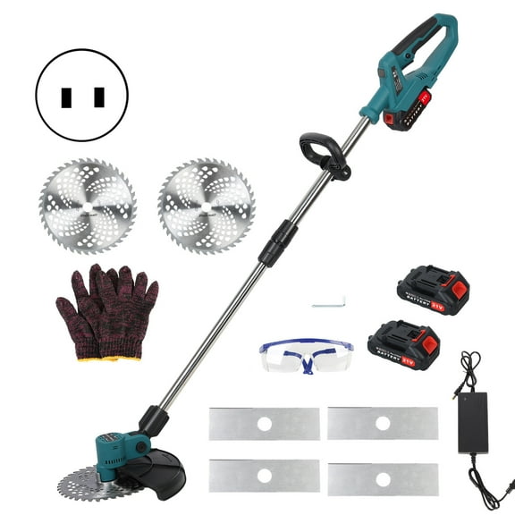 Balieda Newest Weed Wacker 9 Inch Weed Eater Cordless Trimmer Lawn Mower Rechargeable Battery Power with Brushless Motor