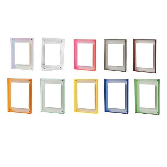 Balieda Picture Frames Rectangle Pictures Frame Acrylic Art Photo Frame Wall Mounting Pictures Frame Wall Decoration (Blue)