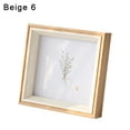 thumbnail image 1 of Balieda Square Picture Frames, Resin 6x6 Picture Frame Desktop Placed Art Photo Frame With Mat for Desktop Decoration (Beige), 1 of 8
