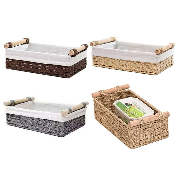 Balieda Storage Baskets, Home Organization and Storage Baskets, Vine Braided Baskets for Bathrooms, Bedrooms, Living Rooms Organizing