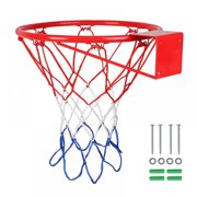 Balight Basketball Rim Basketball Net Indoor/Outdoor Standard Hoop Heavy Duty Fits Standard Rims, 15"