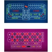 Baliken 36x18 Inch Roulette/Craps, Flannel Dustproof Professional Gambling Tablecloth, Double Sides, Washable and Ironable