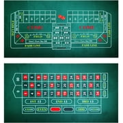 Baliken 36x18 inch Roulette/Craps, Flannel Dustproof Professional Gambling Tablecloth, Double Sides, Washable and Ironable