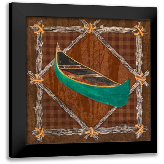Baliko, Linda 12x12 Black Modern Framed Museum Art Print Titled - Elements of Nature IV