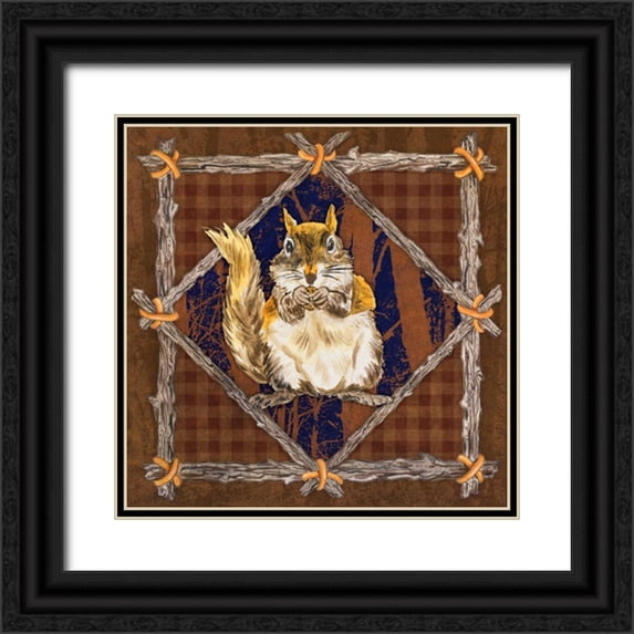 Baliko, Linda 12x12 Black Ornate Wood Framed with Double Matting Museum Art Print Titled - Elements of Nature II
