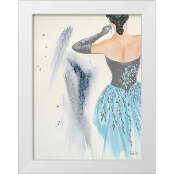 Baliko, Linda 12x14 White Modern Wood Framed Museum Art Print Titled - Evening in Paris I