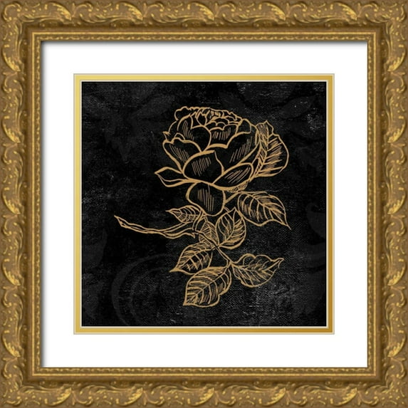 Baliko, Linda 15x15 Gold Ornate Wood Framed with Double Matting Museum Art Print Titled - Elegant Paris Gold VI