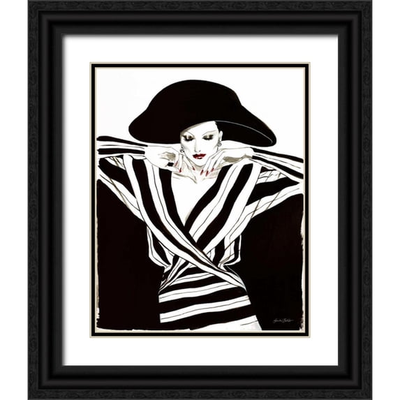 Baliko, Linda 15x18 Black Ornate Wood Framed with Double Matting Museum Art Print Titled - Fashion Women III