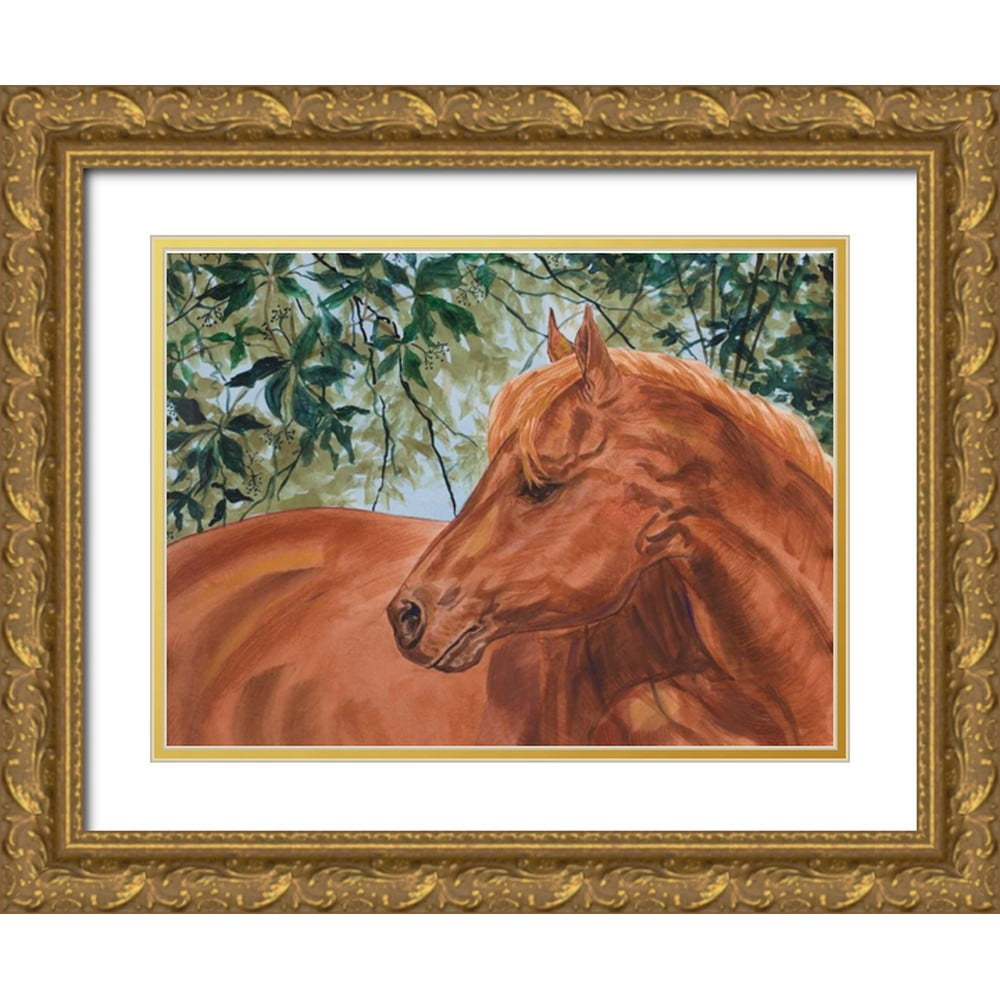 Baliko, Linda 32x25 Gold Ornate Wood Framed with Double Matting Museum ...