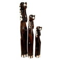 thumbnail image 1 of Balikraft Hand Made Wood Artisans "Anjing Tutul" Large Canine Hound Dog Family Set of 3 Decorative Figurines 38.5"H, 1 of 9