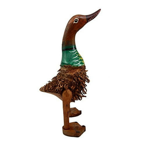Balikraft Hand Made Wood Artisans "Bebek Akar" Duck Tree Root Art Decorative Figurine 10"H
