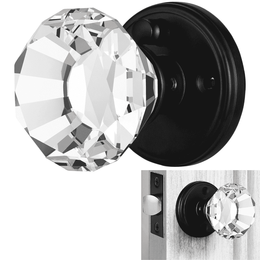 Balin Designs Crystal Doorknobs (Antique Crystal Clear) - Decorative ...