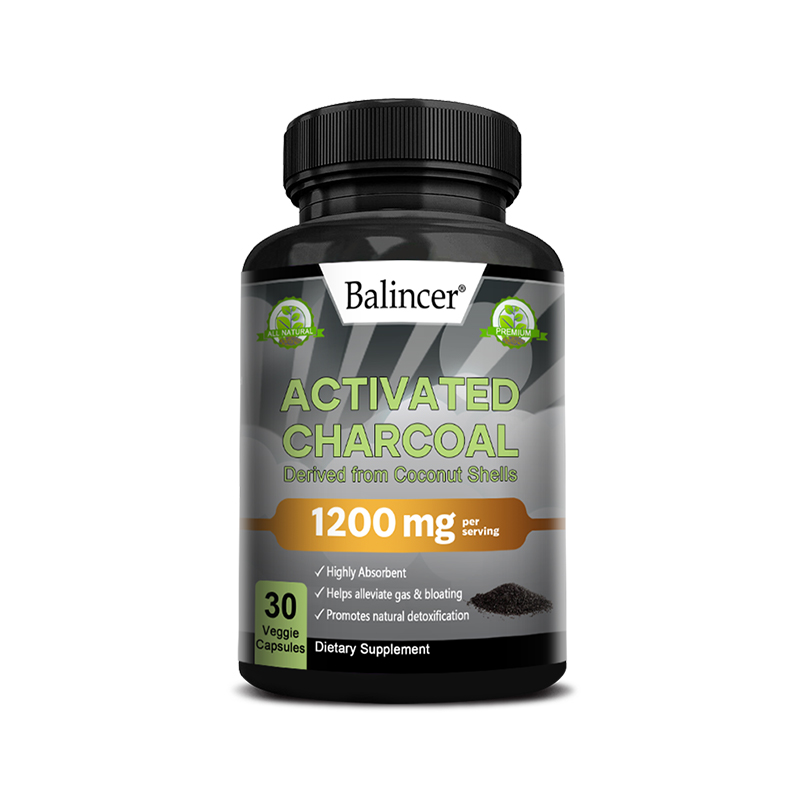 Balincer Activated Charcoal 1,200 mg Highly Absorbed, Helps Relieve