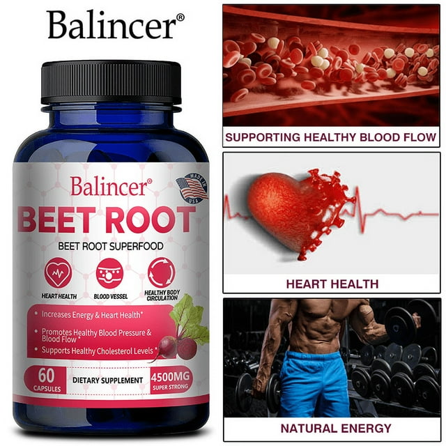 Balincer Beetroot Capsules supports heart and blood vessel health