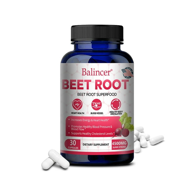 Balincer Beetroot Capsules supports heart and blood vessel health